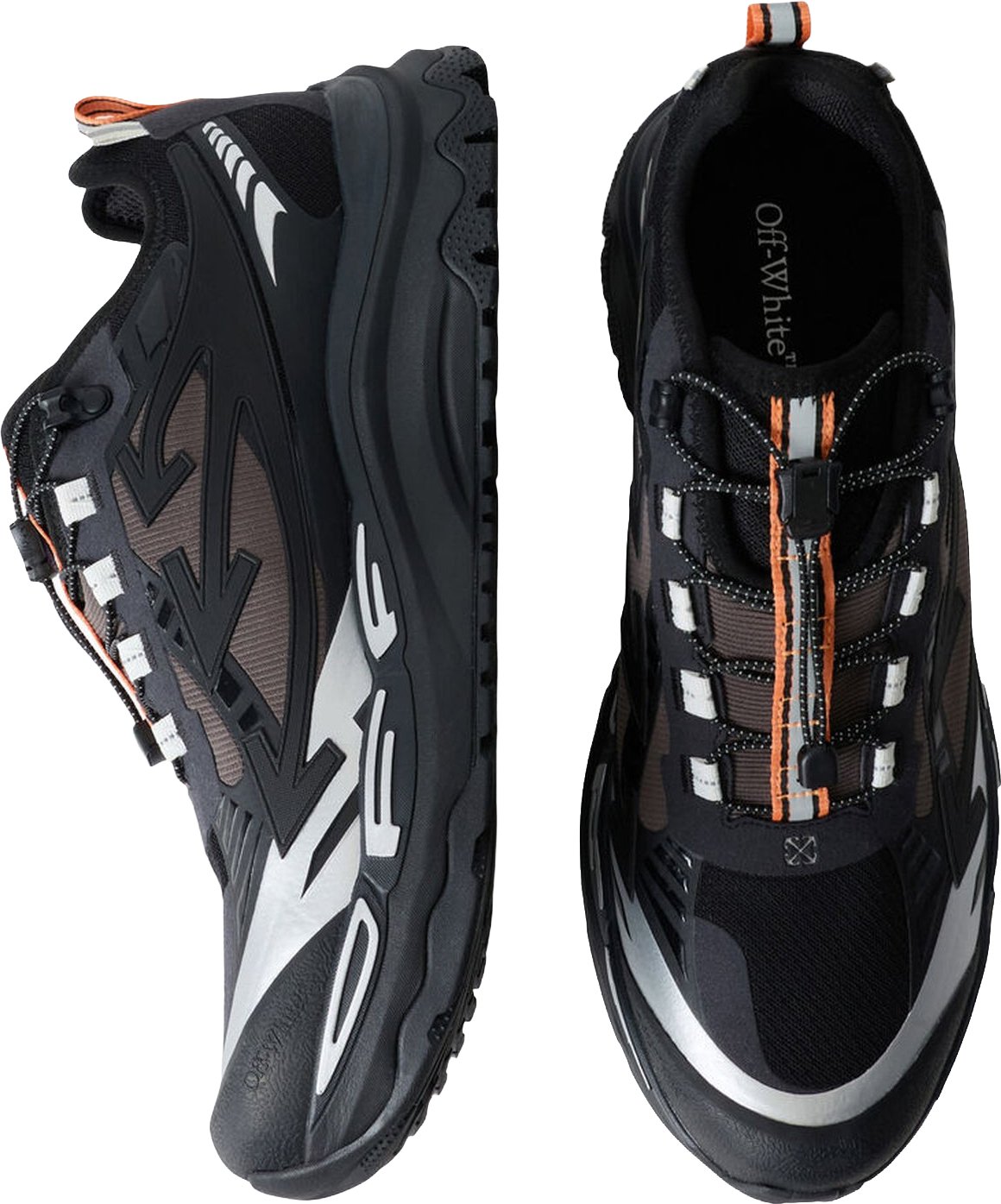 Dames Lage trail sneaker in zwart