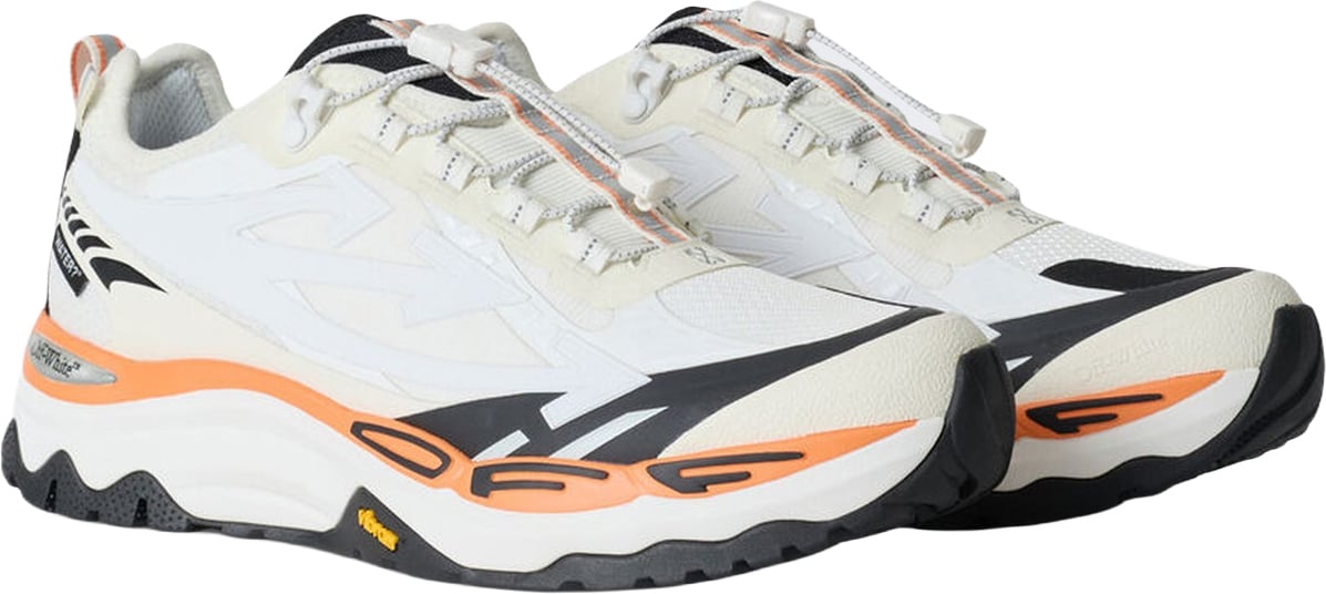 Dames Lage trail sneaker in grijs en wit