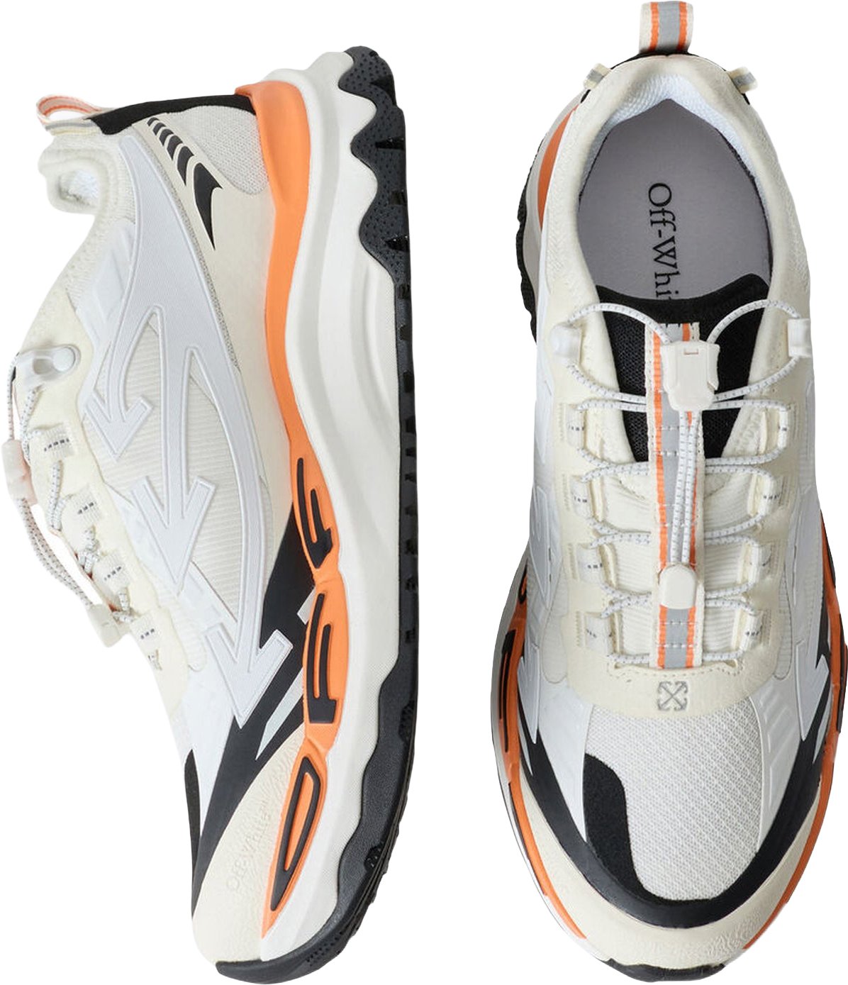 Dames Lage trail sneaker in grijs en wit