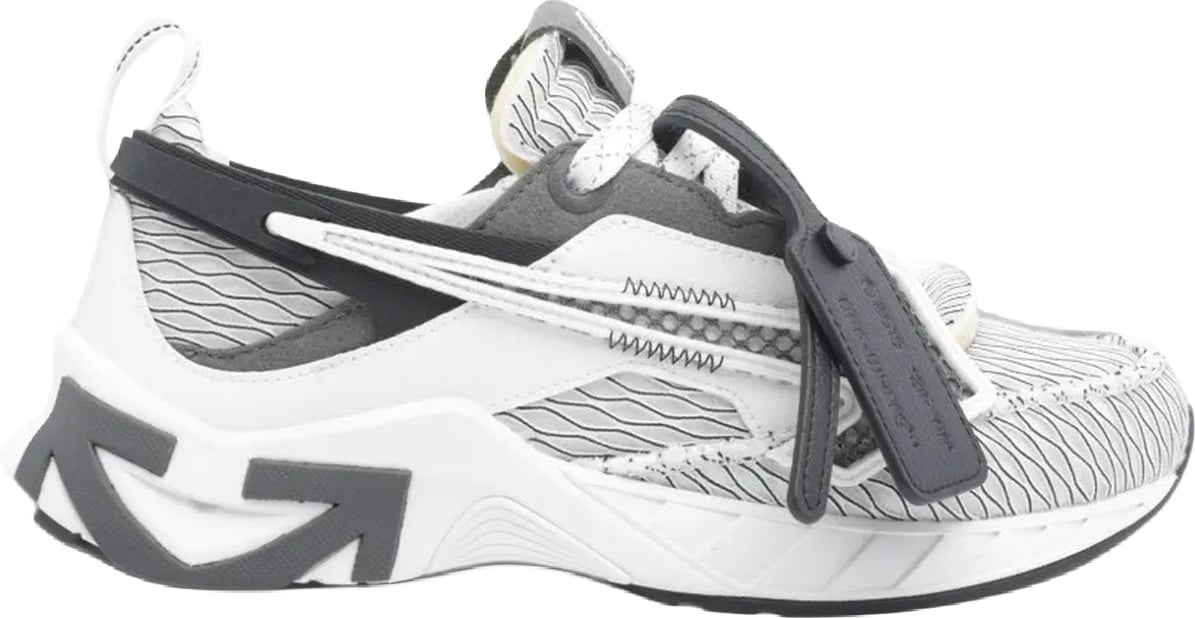 Dames Space Memo sneaker wit met zwart