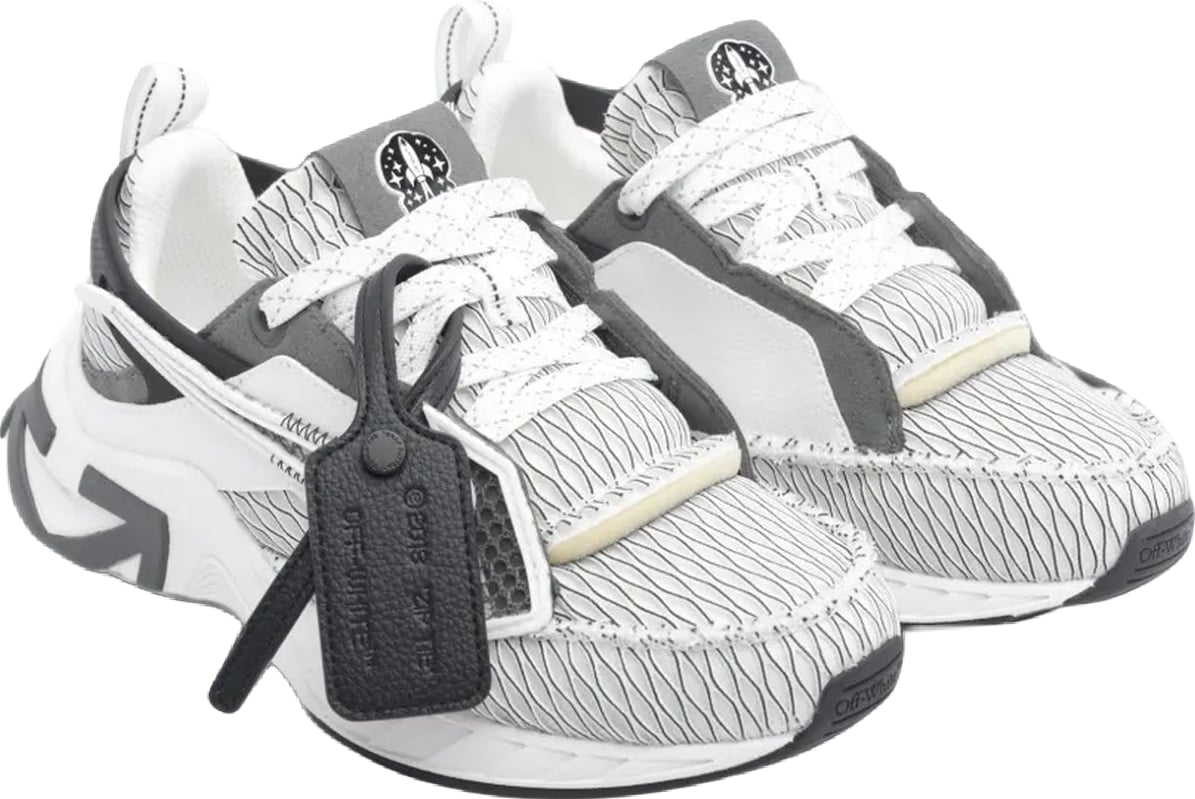 Dames Space Memo sneaker wit met zwart