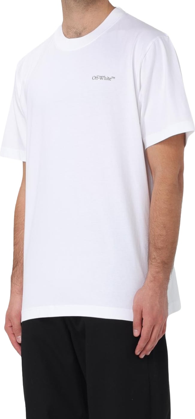 Off-White Scratch Arrow Slim Men's T-Shirt White Black