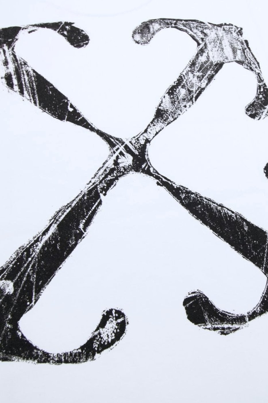 Off-White Scratch Arrow Slim Men's T-Shirt White Black