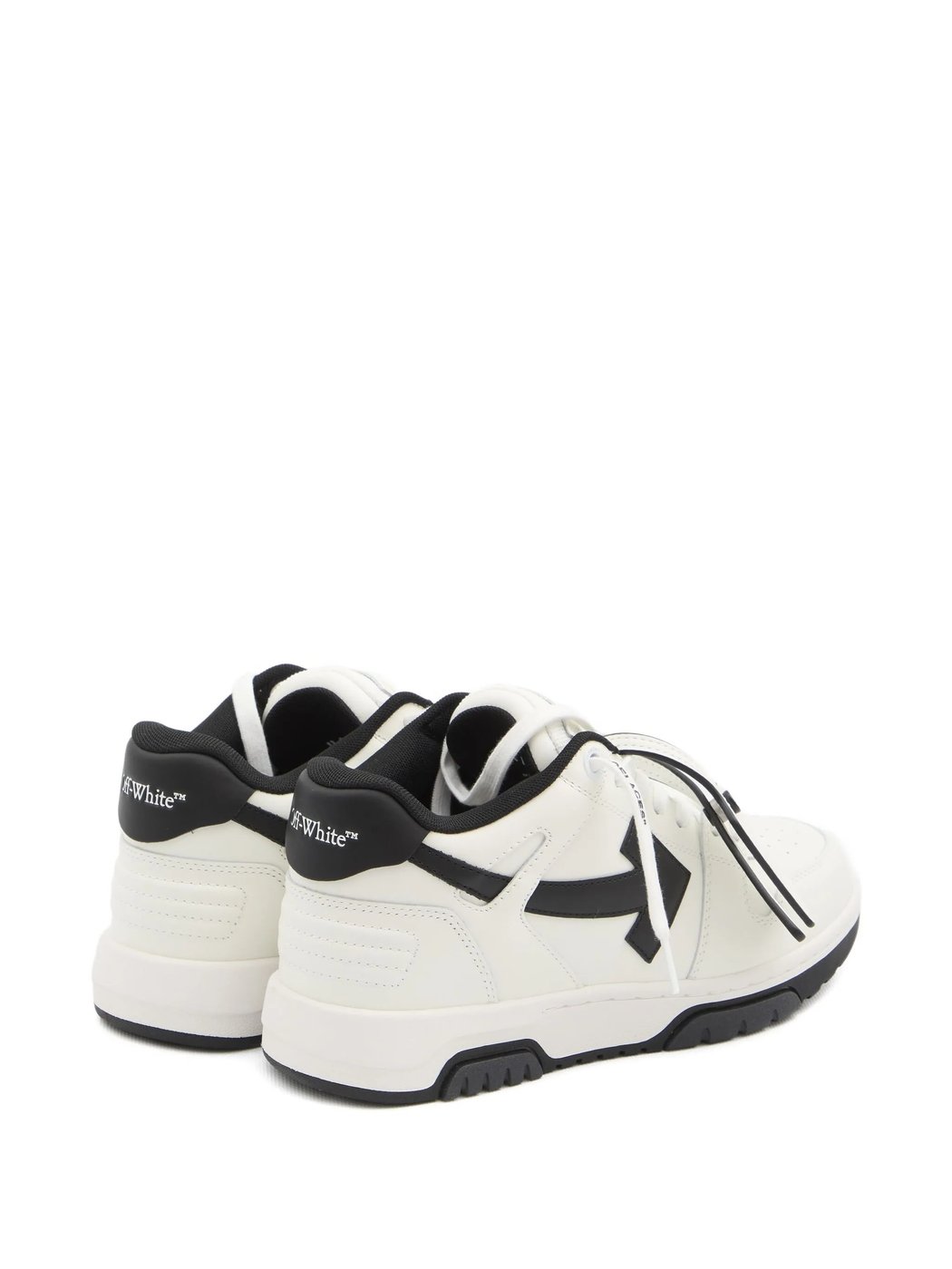 Calf Leather Low-Top Sneakers With Contrasting Arrow Motifs