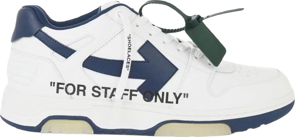 Off-White Out Of Office Men Low Tops For Staff Only White Blue
