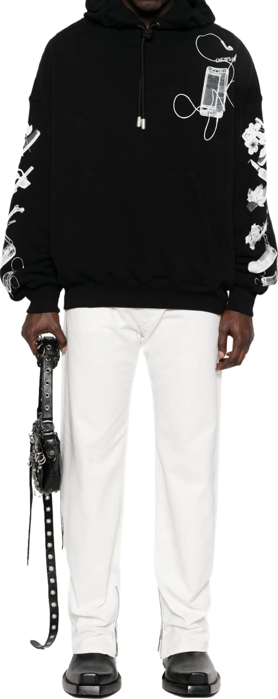 Off-White 90's Logo Skate Straight-Leg Men's Jeans White