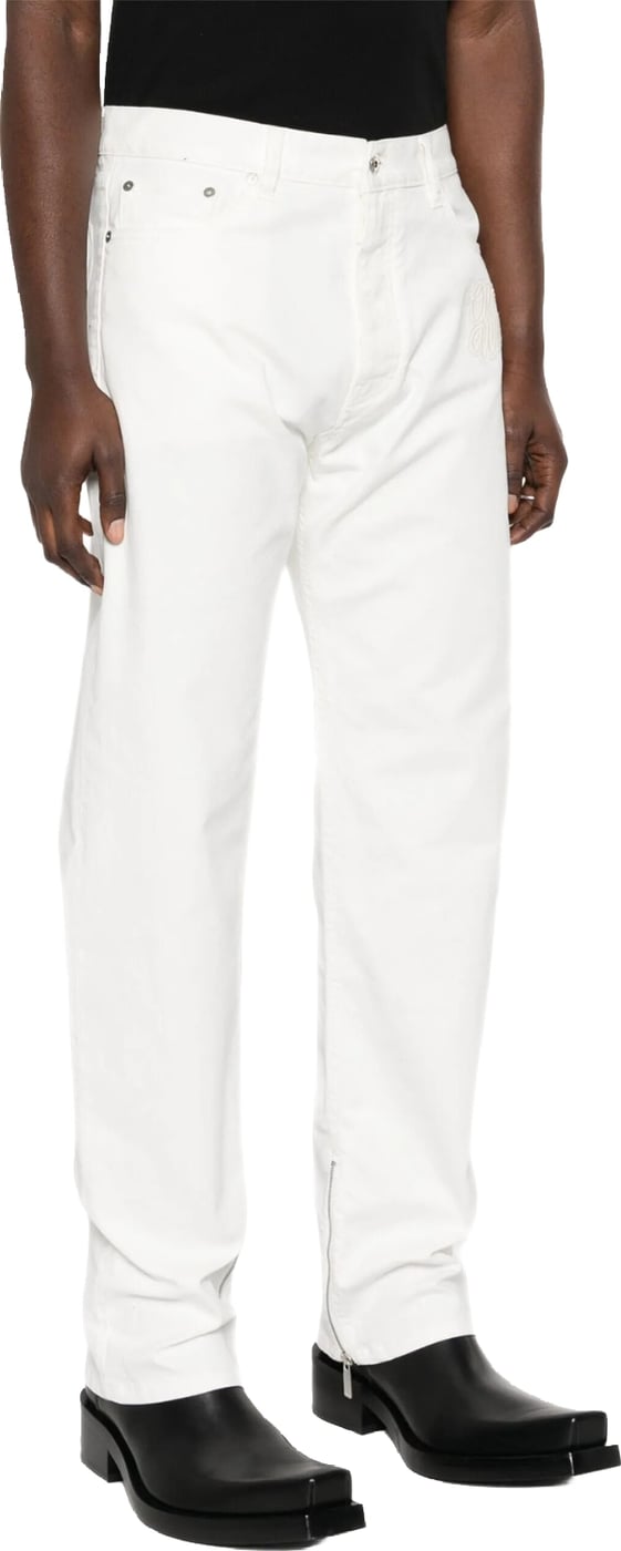 Off-White 90's Logo Skate Straight-Leg Men's Jeans White