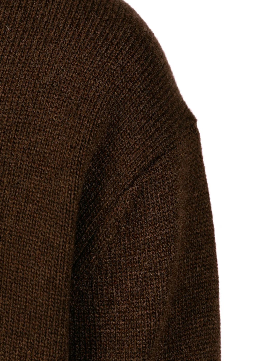 essential knitted crewneck chocolat