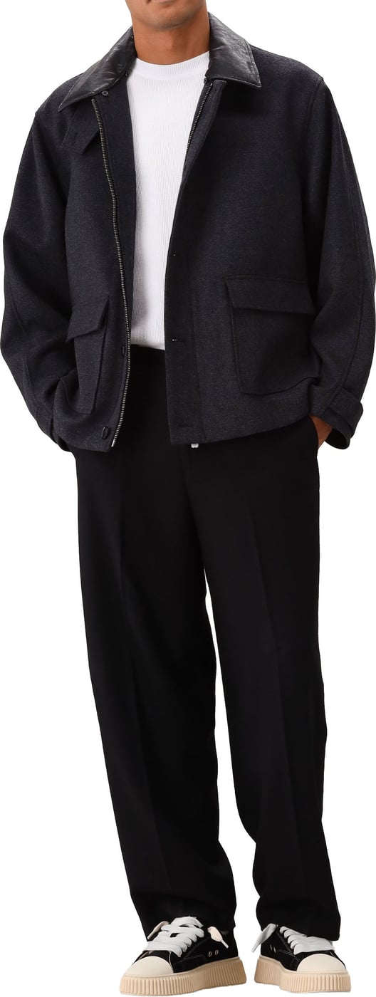 Olaf Jas Grijs Wool Workwear
