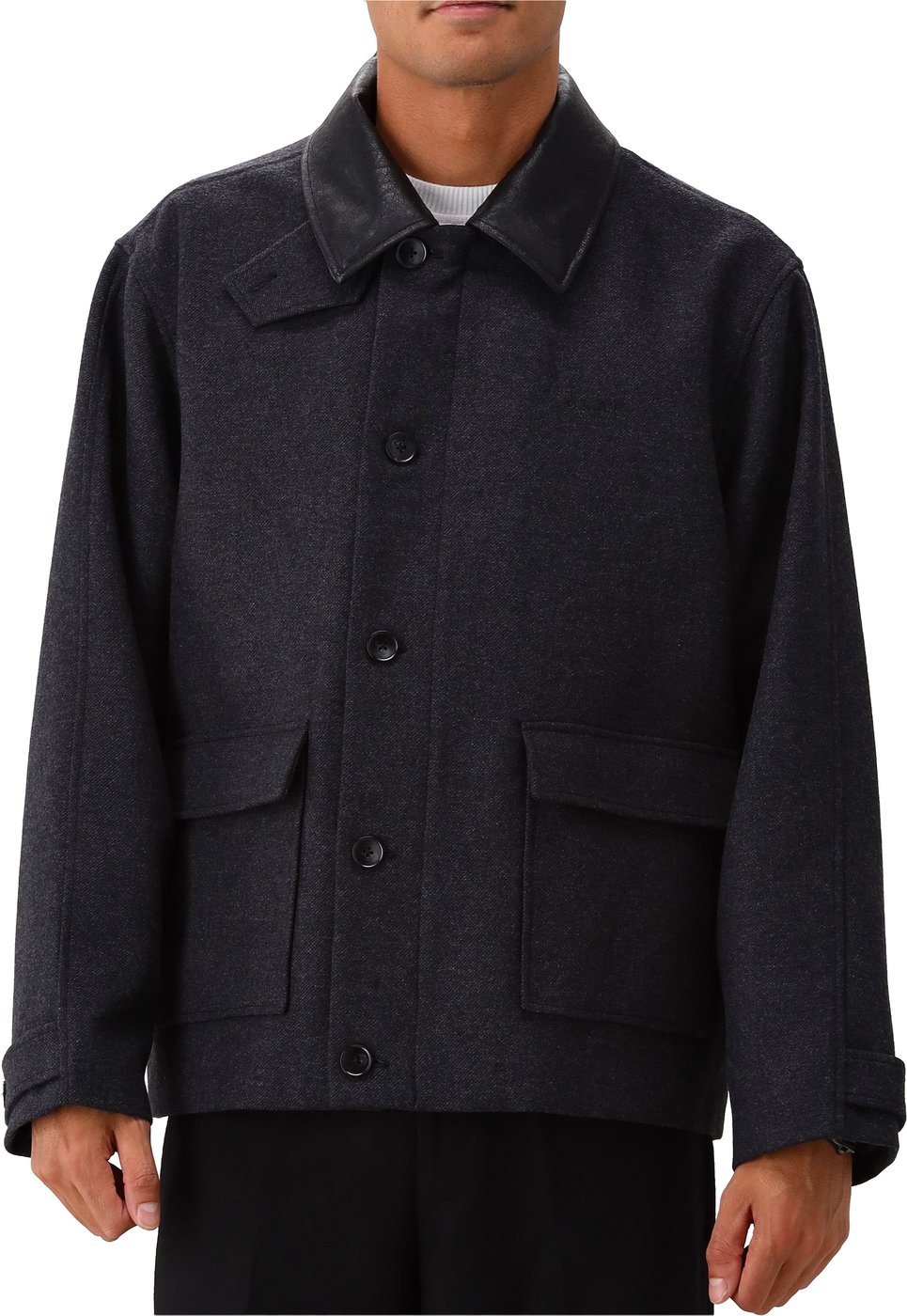 Olaf Jas Grijs Wool Workwear