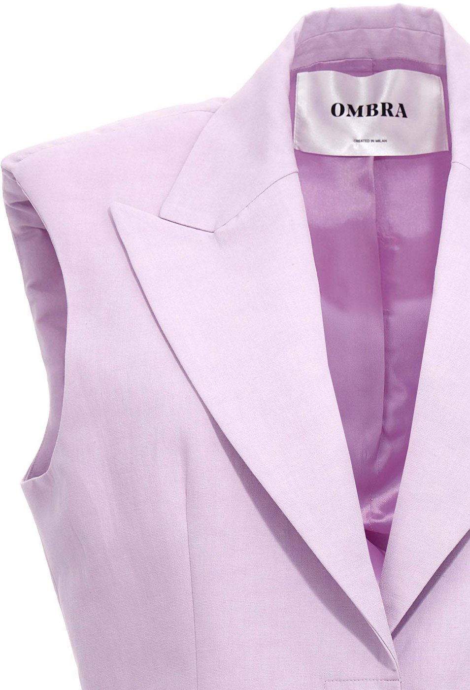 OMBRA MILANO Purple Cotton Blazer