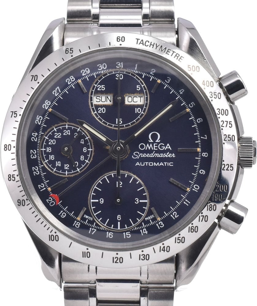 Omega Speedmaster Triple Calendar Chronograph Automatic Stainless Steel 39