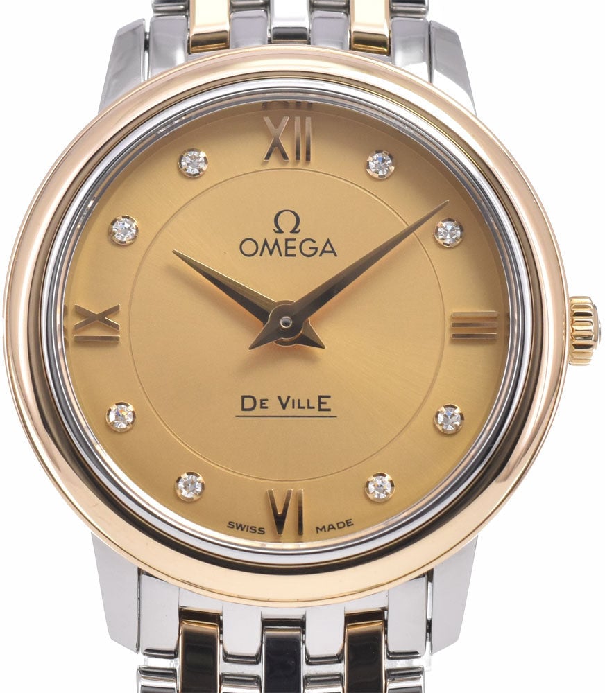 Omega De Ville Prestige Quartz Stainless Steel with Diamond 28