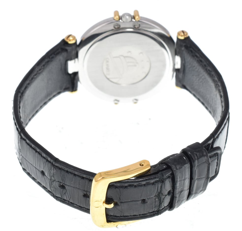 Omega Constellation Quartz Stainless Steel and Yellow Gold with Diamond Bezel and Markers and Mother of Pearl 25