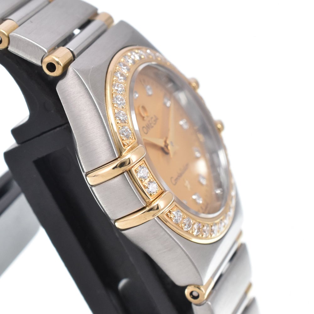 Omega Constellation Quartz Stainless Steel with Diamond Bezel and Markers 22