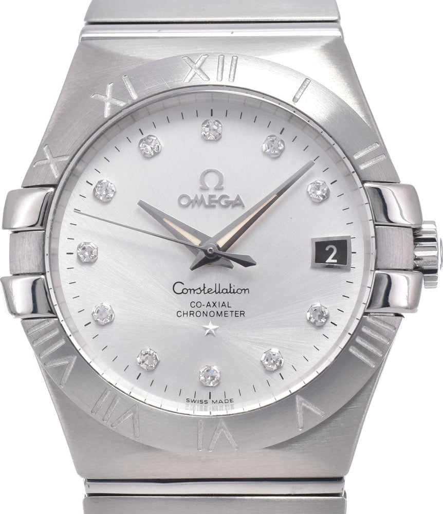 Omega Constellation Co-Axial Chronometer Automatic Stainless Steel with Diamond Markers 35