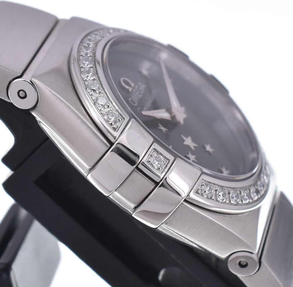 Omega Constellation Quartz Stainless Steel with Diamond Bezel and Markers 25