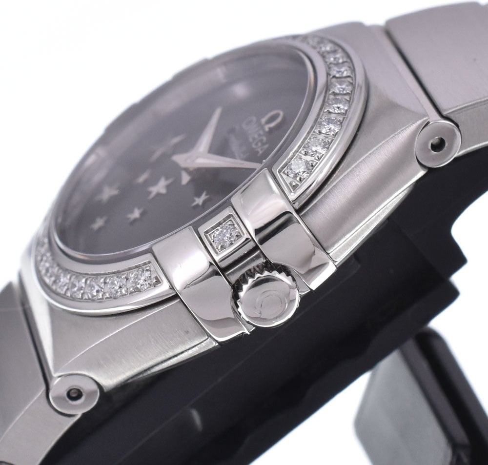 Omega Constellation Quartz Stainless Steel with Diamond Bezel and Markers 25