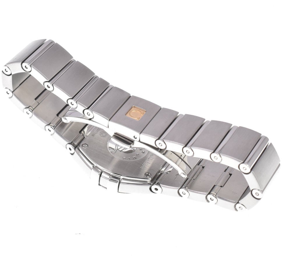 Omega Constellation Quartz Stainless Steel with Diamond Markers and Mother of Pearl 24