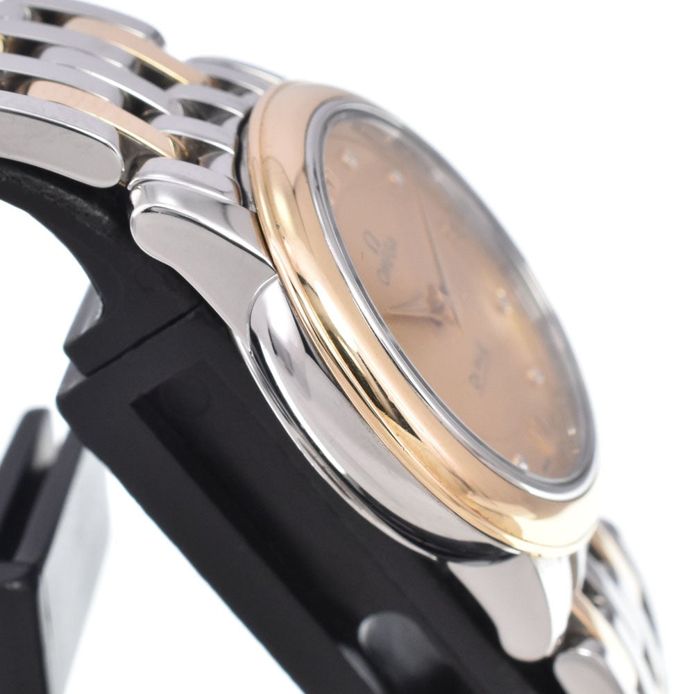 Omega De Ville Prestige Quartz Stainless Steel and Rose Gold with Diamond Markers 24