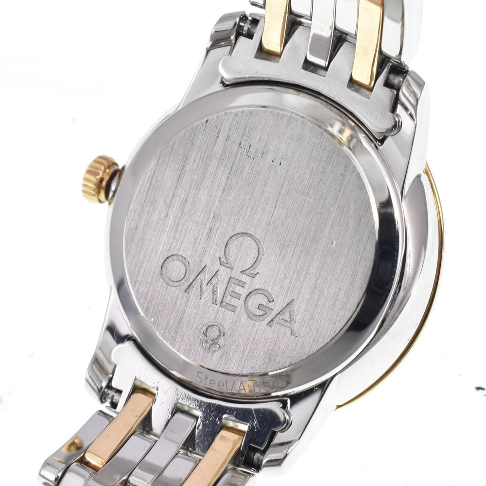 Omega De Ville Prestige Quartz Stainless Steel and Rose Gold with Diamond Markers 24