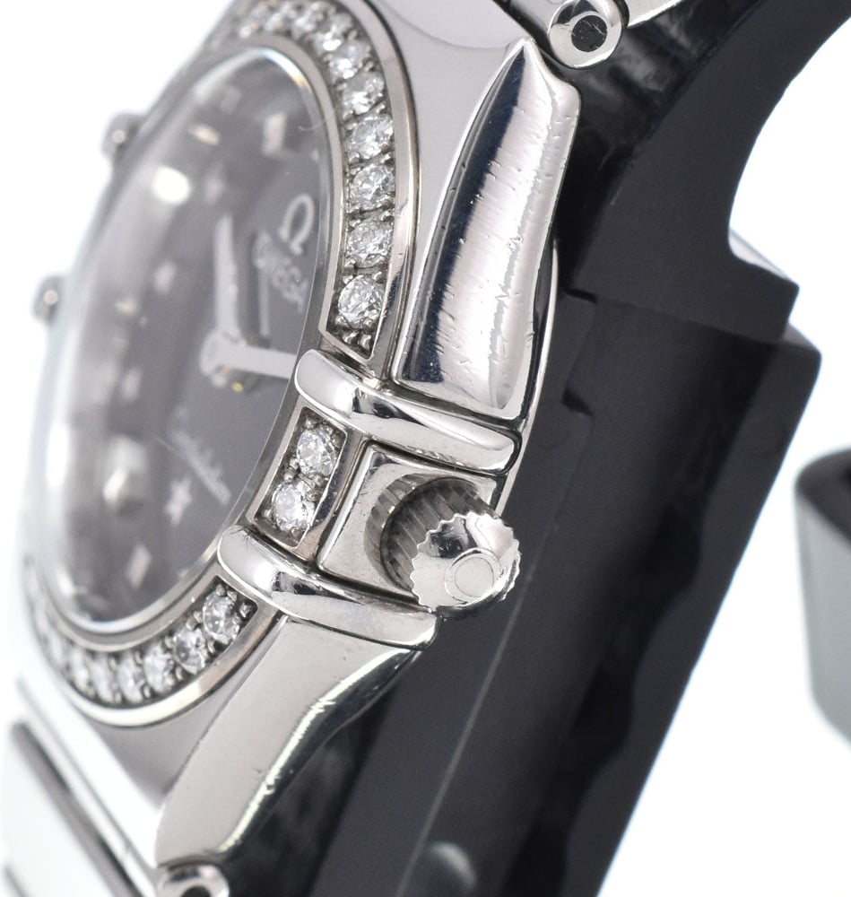 Omega Constellation Quartz Stainless Steel with Diamond Bezel and Markers 22
