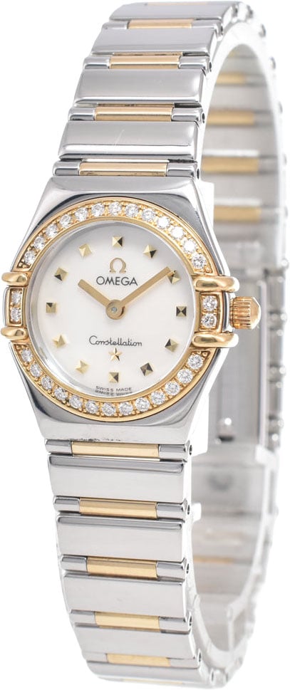 Omega Constellation My Choice Quartz Stainless Steel with Diamond Bezel and Mother of Pearl 23