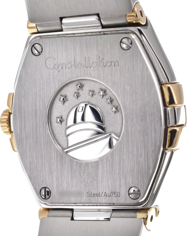 Omega Constellation Quartz Stainless Steel and Yellow Gold with Diamond Bezel and Markers and Mother of Pearl 24