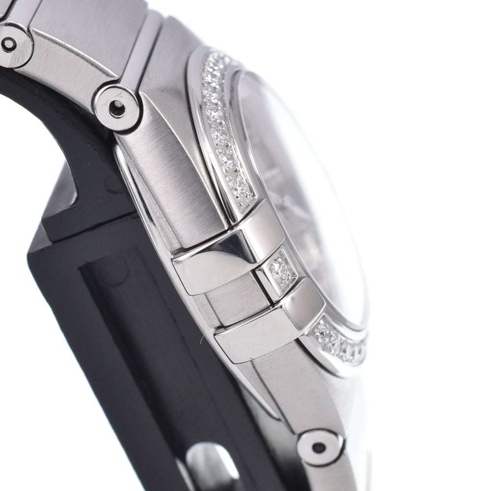 Omega Constellation Quartz Stainless Steel with Diamond Bezel and Markers 24