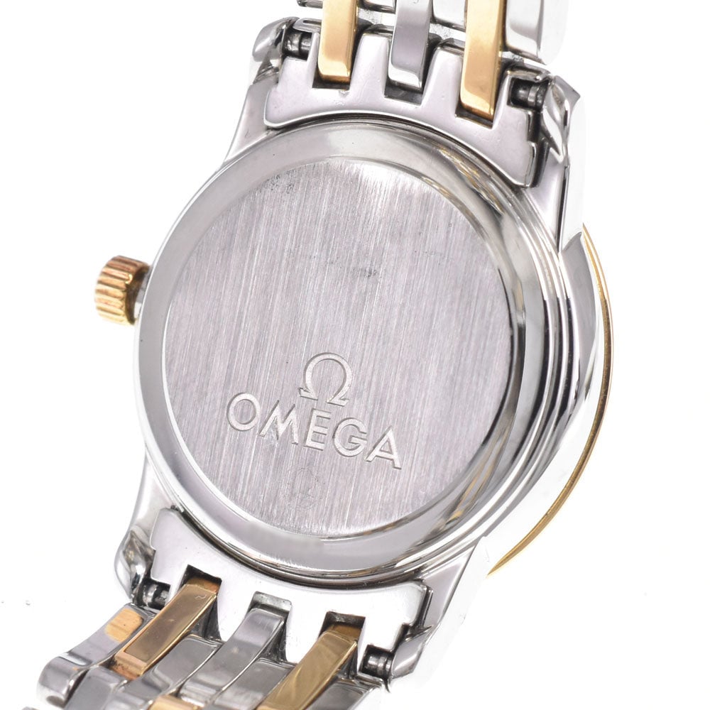 Omega De Ville Prestige Quartz Stainless Steel and Yellow Gold with Diamond Bezel and Markers 22