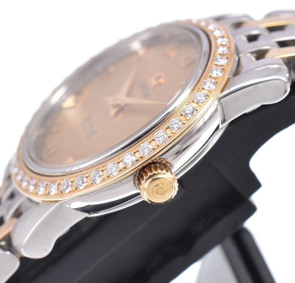 Omega De Ville Prestige Quartz Stainless Steel and Yellow Gold with Diamond Bezel and Markers 22