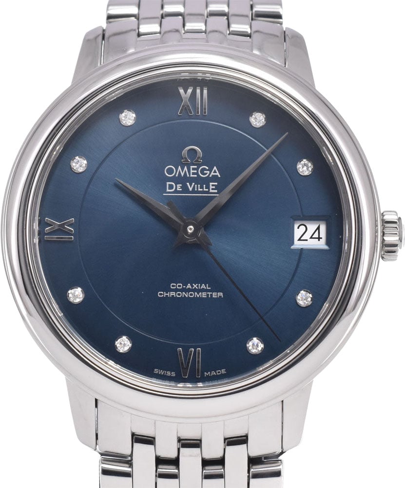 Omega De Ville Prestige Co-Axial Chronometer Automatic Stainless Steel with Diamond Markers 33