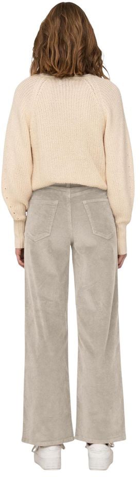 Only Beige Cotton Cropped Pants