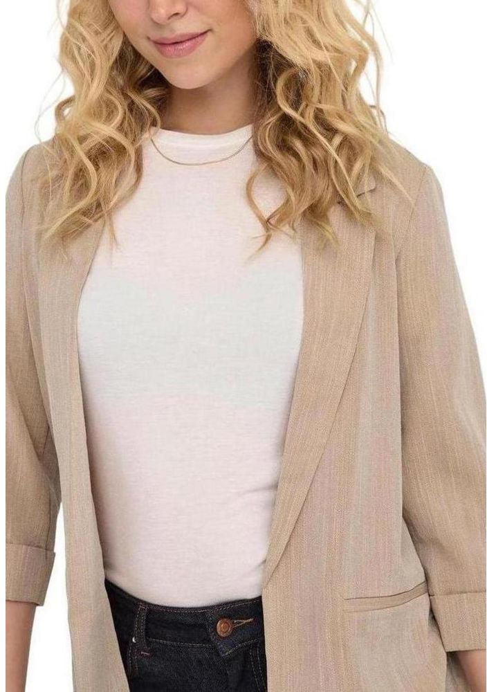 Only Beige Viscose Blazer