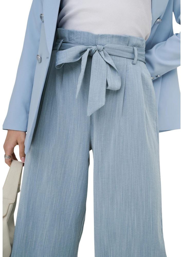 Only Blue Viscose Casual Pants