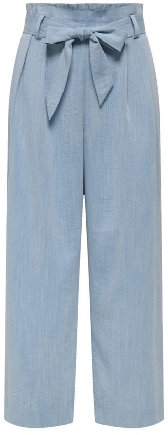 Only Blue Viscose Casual Pants