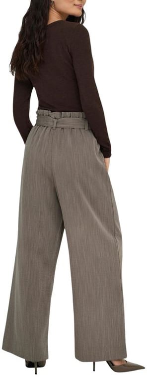 Only Beige Viscose Casual Pants