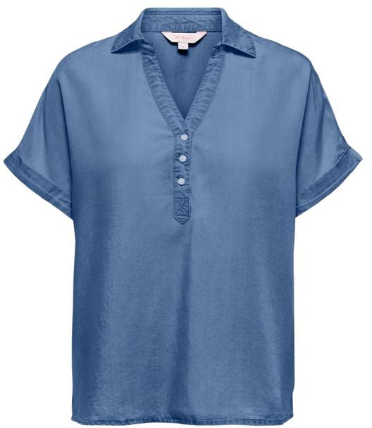 Only Blue Lyocell Shortsleeve Shirt