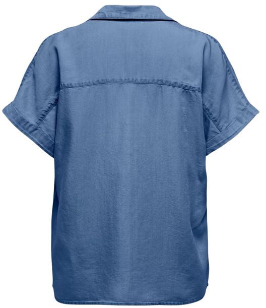 Only Blue Lyocell Shortsleeve Shirt