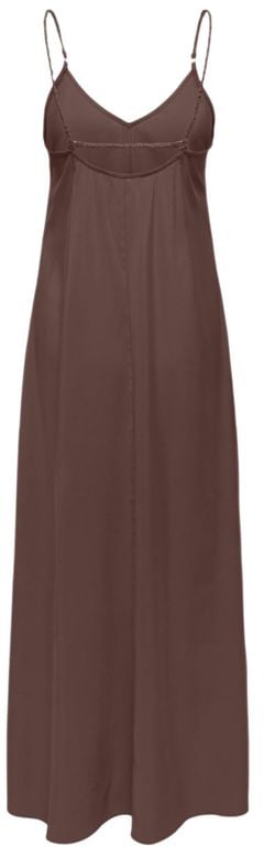 Only Brown Viscose Long Dress