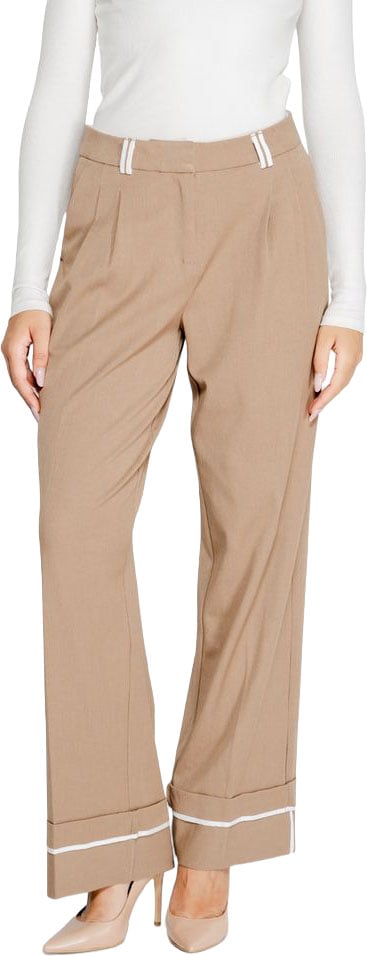 Only Brown Recycled Polyester Casual Pants