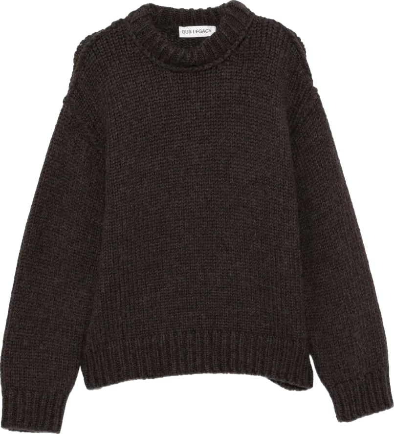 Mock Roundneck Brown Bear Mega Alpaca Wool