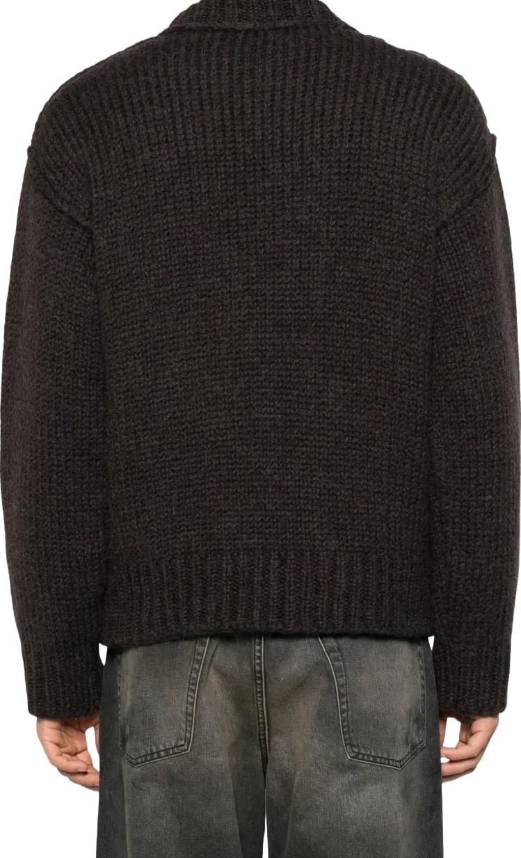 Mock Roundneck Brown Bear Mega Alpaca Wool
