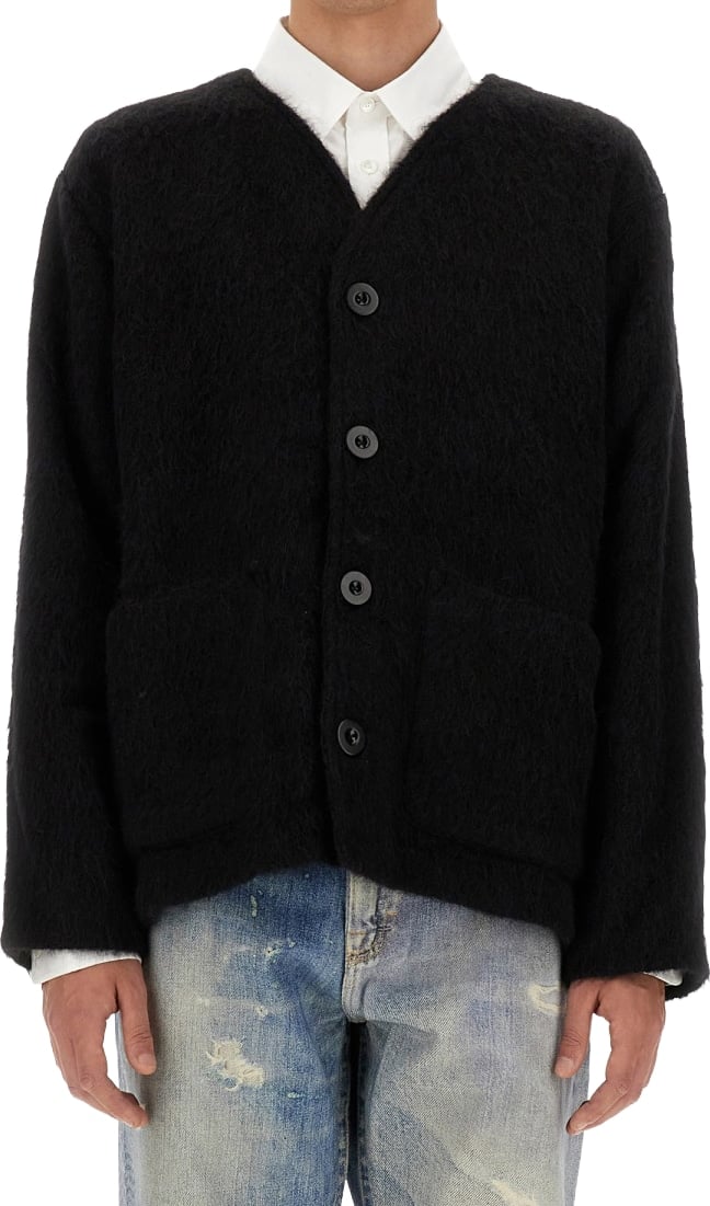 Cardigan In Misto Lana