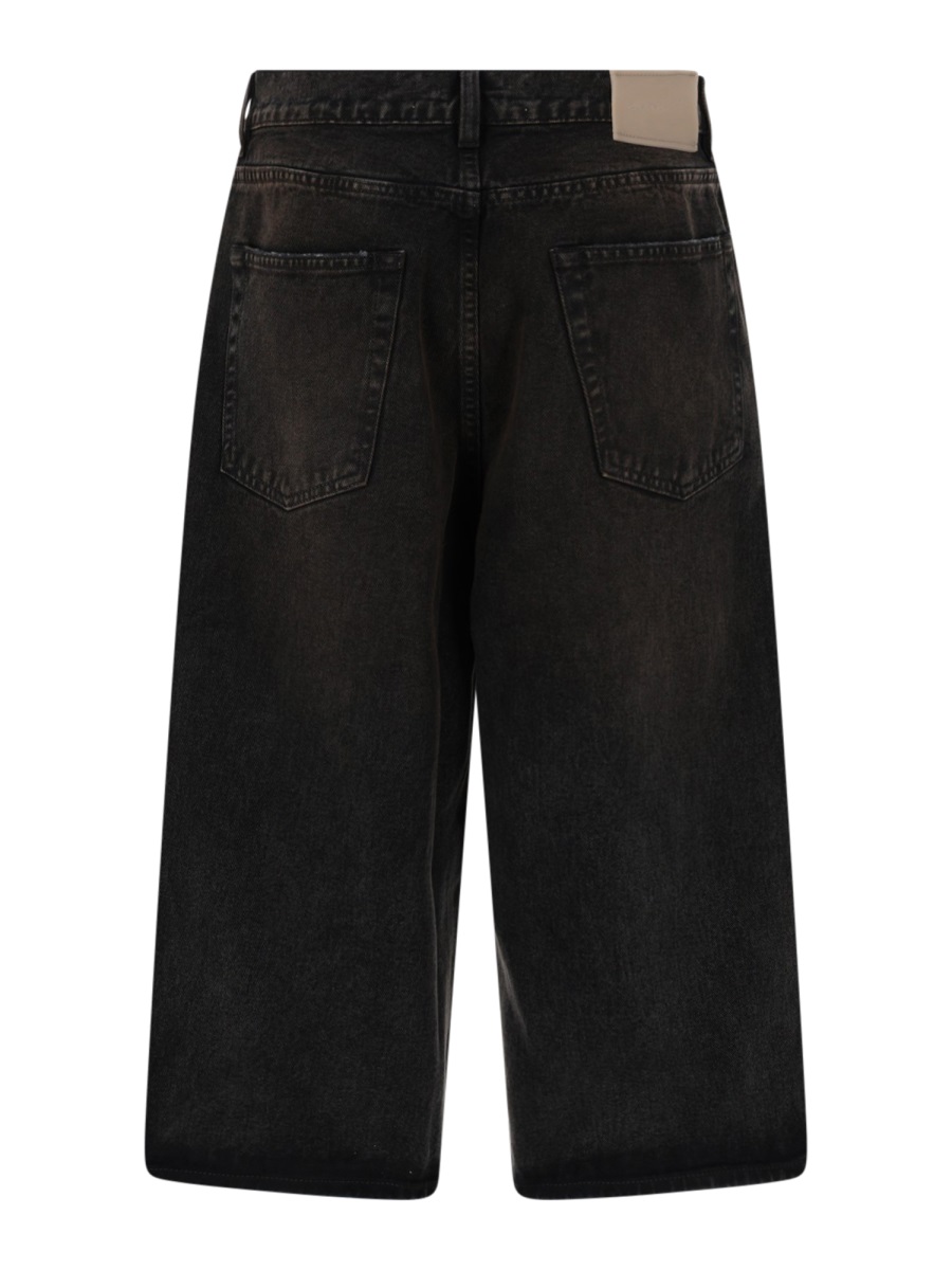 Capri Cut Relaxed Long Denim Shorts