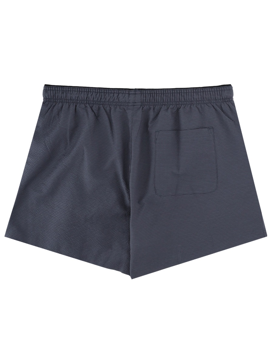 Minimalist Cotton-Blend Textured Swim Shorts