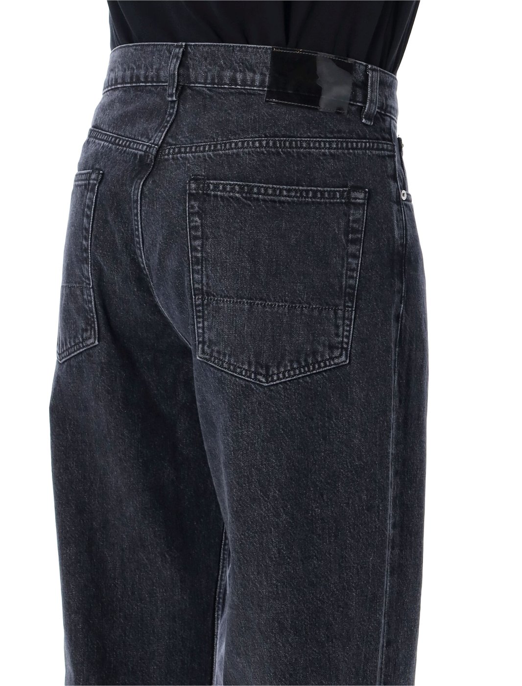 Relaxed-Fit Straight-Leg Jeans with Vintage Wash Finish