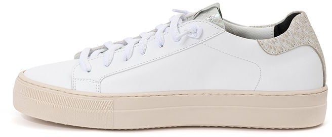 P448 White Leather Sneakers
