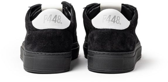 P448 Black Suede Leather Athletic Sneakers