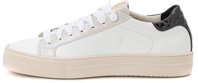 P448 White Leather Low Top Sneakers